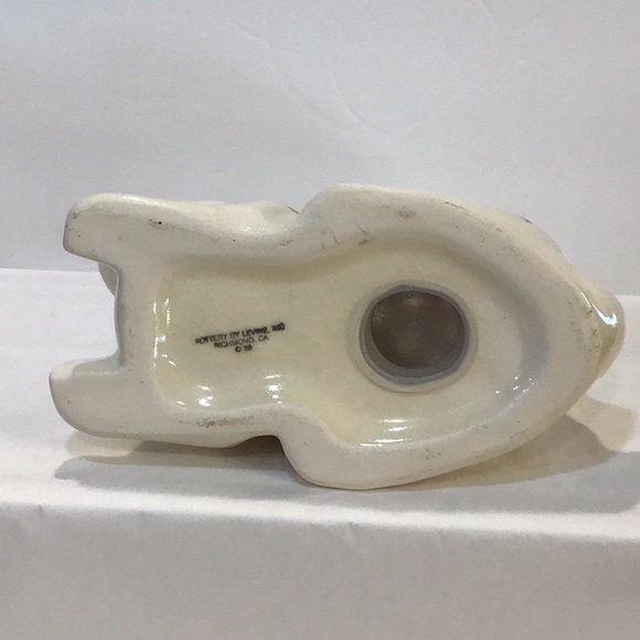 Bunny love!  Beautiful hand painted 9” potpourri bunny rabbit, EUC - Picture 5 of 7